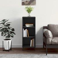Berkfield Home Sideboard Black 34.5x32.5x90 cm Engineered Wood