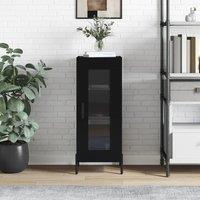 Berkfield Home Sideboard Black 34.5x34x90 cm Engineered Wood
