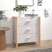 Berkfield Home Sideboard White 62x38x70 cm Engineered Wood | Size: 62 x 38 x 70 cm