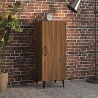 Sideboard Brown Oak 34.5x34x90 cm Engineered Wood