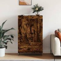 Berkfield Home Highboard Smoked Oak 69.5x31x115 cm Engineered Wood in Brown