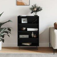 Berkfield Home Highboard Black 57x35x90 cm Engineered Wood | Size: 57 x 35 x 90 cm