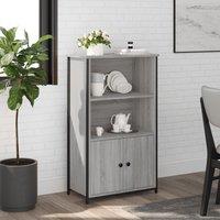 Berkfield Home Highboard Grey Sonoma 62x32x103.5 cm Engineered Wood