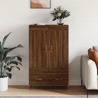 Highboard Brown Oak 69.5x31x115 cm Engineered Wood