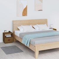 Bedside Cabinets 2 pcs Honey Brown 40x34x45 cm Solid Wood Pine