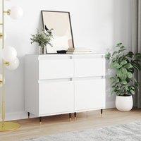 Berkfield Home Sideboards 2 pcs White 40x35x70 cm Engineered Wood | Size: 40 x 35 x 70 cm