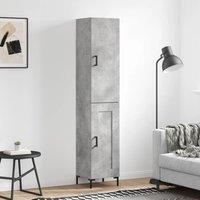 Berkfield Home Highboard Concrete Grey 34.5x34x180 cm Engineered Wood