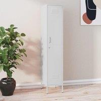Berkfield Home Locker Cabinet White 35x46x180 cm Steel | Size: 35 x 46 x 180 cm