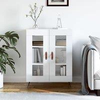 Berkfield Home Sideboard High Gloss White 69.5x34x90 cm Engineered Wood