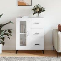Berkfield Home Sideboard High Gloss White 69.5x34x90 cm Engineered Wood