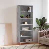 Berkfield Home Highboard Concrete Grey 69.5x32.5x180 cm Engineered Wood