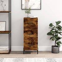 Berkfield Home Sideboard Smoked Oak 34.5x34x90 cm Engineered Wood in Brown