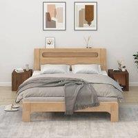 Berkfield Home Bedside Cabinets 2 pcs Brown Oak 50x39x47 cm | Size: 50 x 39 x 47 cm