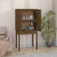 Berkfield Home Highboard Honey Brown 60x40x120 cm Solid Wood Pine | Size: 60 x 40 x 120 cm
