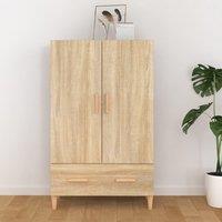 Berkfield Home Highboard Sonoma Oak 70x31x115 cm Engineered Wood in Brown | Size: 70 x 31 x 115 cm