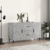 Berkfield Home Sideboard Concrete Grey 100x36x60 cm Engineered Wood | Size: 100 x 36 x 60 cm