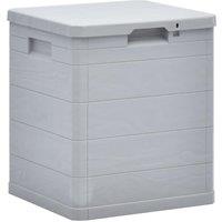 Berkfield Home Garden Storage Box 90 L Light Grey