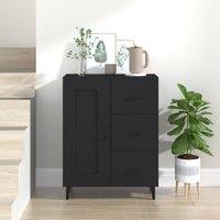 Berkfield Home Sideboard Black 69.5x34x90 cm Engineered Wood
