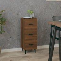 Berkfield Home Sideboard Brown oak 34.5x34x90 cm Engineered Wood