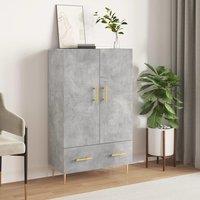 Berkfield Home Highboard Concrete Grey 69.5x31x115 cm Engineered Wood