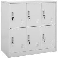 Berkfield Home Locker Cabinet Light Grey 90x45x92.5 cm Steel