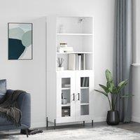 Berkfield Home Highboard White 69.5x34x180 cm Engineered Wood
