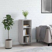 Berkfield Home Sideboard Grey Sonoma 34.5x32.5x90 cm Engineered Wood
