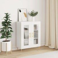 Berkfield Home Sideboard High Gloss White 69.5x34x90 cm Engineered Wood