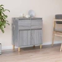 Berkfield Home Sideboard Grey Sonoma 60x35x70 cm Engineered Wood | Size: 60 x 35 x 70 cm