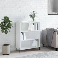 Berkfield Home Shelf Cabinet High Gloss White 69.5x32.5x90 cm Engineered Wood