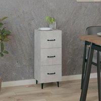 Berkfield Home Sideboard Concrete Grey 34.5x34x90 cm Engineered Wood