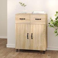 Berkfield Home Sideboard Sonoma Oak 69.5x34x90 cm Engineered Wood in Brown