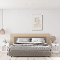Berkfield Home Bedside Cabinets 2 pcs High Gloss White 43x36x50 cm | Size: 43 x 36 x 50 cm