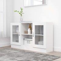 Berkfield Home Vitrine Cabinet White 120x30.5x70 cm Engineered Wood
