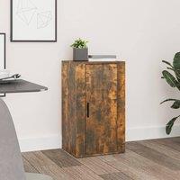 Berkfield Home Sideboard Smoked Oak 40x33x70 cm Engineered Wood in Brown | Size: 40 x 33 x 70 cm