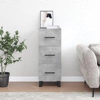 Berkfield Home Sideboard Concrete Grey 34.5x34x90 cm Engineered Wood