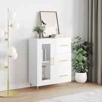 Berkfield Home Sideboard High Gloss White 69.5x34x90 cm Engineered Wood