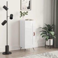 Berkfield Home Sideboard High Gloss White 34.5x34x90 cm Engineered Wood