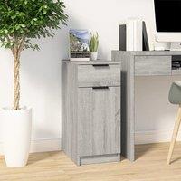 Berkfield Home Desk Cabinet Grey Sonoma 33.5x50x75 cm Engineered Wood