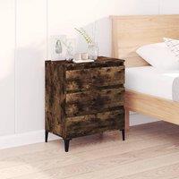 Berkfield Home Sideboard Smoked Oak 60x35x70 cm Engineered Wood in Brown | Size: 60 x 35 x 70 cm