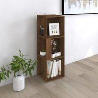 Berkfield Home Corner Cabinet Brown Oak 33x33x100 cm Engineered Wood | Size: 33 x 33 x 100 cm
