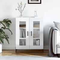 Berkfield Home Sideboard High Gloss White 69.5x34x90 cm Engineered Wood
