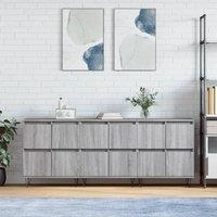 Berkfield Home Sideboards 3 pcs Grey Sonoma Engineered Wood