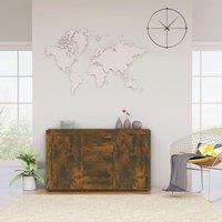 Berkfield Home Sideboard Smoked Oak 120x36x69 cm Engineered Wood in Brown | Size: 120 x 36 x 69 cm