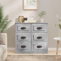 Berkfield Home Sideboard Concrete Grey 70x35.5x67.5 cm Engineered Wood