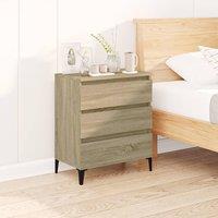 Berkfield Home Sideboard Sonoma Oak 60x35x70 cm Engineered Wood in Brown | Size: 60 x 35 x 70 cm