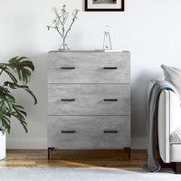 Berkfield Home Sideboard Concrete Grey 69.5x34x90 cm Engineered Wood