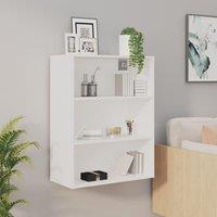 Berkfield Home Hanging Wall Cabinet White 69.5x32.5x90 cm