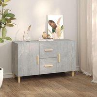 Berkfield Home Sideboard Concrete Grey 100x36x60 cm Engineered Wood | Size: 100 x 36 x 60 cm