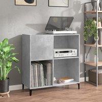 Berkfield Home Record Cabinet Concrete Grey 84.5x38x89 cm Engineered Wood
